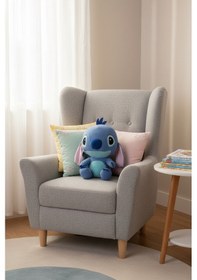 Resim Stitch Peluş Oyuncak 55 Cm Mavi Yumuşak Peluş Uyku Arkadaşı Mavi 