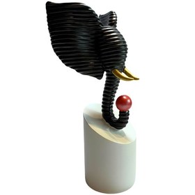 Resim Klc Modern Fil Heykel Siyah 