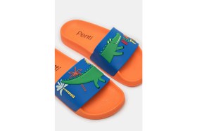 Resim Penti Erkek Çocuk Crocodile Renkli Terlik 