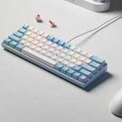 Resim Coverzone ZIFRIEND Türkçe Q Tuş Dizilimi RGB Mekanik Oyuncu Klavye - Kırmızı Switch T62 