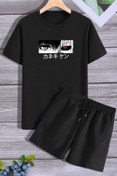 Resim Trend Sizde Anime Şort T-shirt Eşofman Takımı 