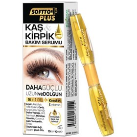 Resim Softto Plus Doğal Kaş ve Kirpik Bakım Serumu 10 ML 