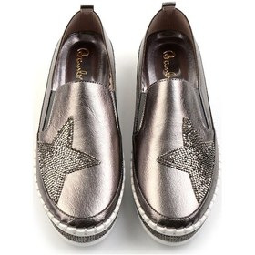 Resim Parlak Platin Kadın Casual Ayakkabı K01309215609 Platin 