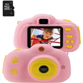 Resim AteşTech Çocuk Fotoğraf Makinesi X700 Flash Özellikli Dijital Kamera + 8gb Hafıza Kartı 