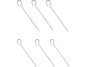 Resim Yaylink 6 ADET Çelik Çadır Kazığı - 30 cm Uzunluk 4.5 mm Kalınlık Tente & Branda Için Gümüş Renk Galvaniz Kaplamalı Aşınmaya Karşı Dirençli Çadır Kazığı 
