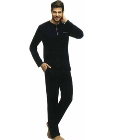 Resim Us Polo 17384 Erkek Uzun Kol Pijama Takımı Antrasit 