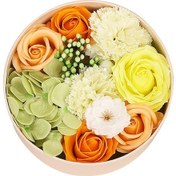 Resim Tebrik Kartı İle Sabun Gül Çiçek Kutusu Yapay Sahte Gül Çiçeği Sonsuza Dek Kokulu Anneler Günü Sevgililer Günü Düğün Festivali Yıldönümü İçin 