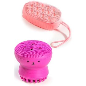 Resim Lionesse Köpüklü Silikon Vücut Ve Yüz Temizleme Fırçası 