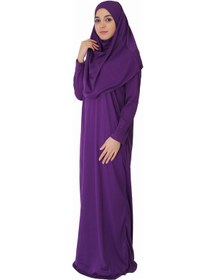 Resim Zehranaz Namaz Elbisesi Koyu Menekşe Moru Fermuarsız Namaz Elbisesi Koyu Mor 