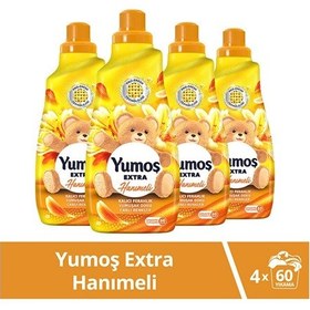 Resim Yumoş Extra Konsantre Çamaşır Yumuşatıcısı Hanımeli 1440 Ml 60 Yıkama 4 Adet Tekli 