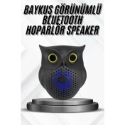 Resim Techno Stock Bluetooth Hoparlör Tws Kablosuz Rgb Işıklı Dekoratif Taşınabilir Baykuş 