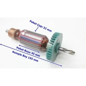 Resim Nesta Makita Tipi 1620 Endüvi Rotor Kollektör 