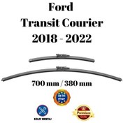 Resim Ford Transit Courier 2018 2019 2020 2021 2022 Uyumlu Ön Cam Muz Tipi Silecek Süpürgesi Seti 700/380mm Silbak 