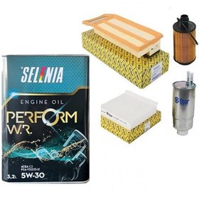 Resim TEDARİKÇİOTO Fiat Doblo 1.3 Multijet Euro 5 Bakım Seti + Selenia 3.2LT 5w-30 Motor Yağı 
