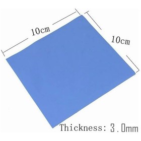 Resim Wozlo 3 0mm 100x100mm Chipset Soğutucu Termal Pad Cep Telefonu Notebook Ps4 Ps5 Mavi 3 6w/m K 