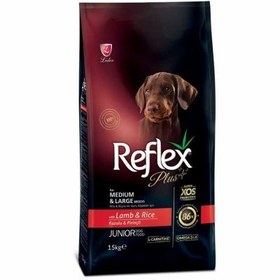 Resim Reflex Plus Kuzu Orta ve Büyük Irk Yavru Köpek Maması 3 Kg 