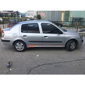 Resim Clio 2 Yan Marşpiyel Plastik Parlak Siyah 