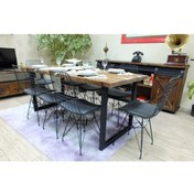 Resim NT Concept Ntconcept Doğal Ağaç Yemek Masası 60cm 120cm Masa 