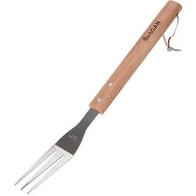 Resim Vaggan Izgara Çatalı Ahşap Saplı Çelik 38 Cm 