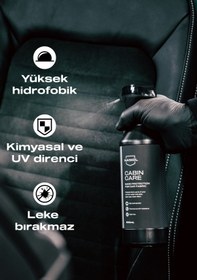Resim Nasiol Cabincare Araç Kumaş Yüzeyleri için Nano Kaplama 6 Ay Dayanım 500ML Su Sıvı Leke Geçirmez 