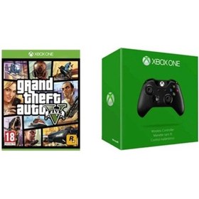 Resim Xbox One Gta 5 Grand Theft Auto V + Xbox One Oyun Kolu Gamepad 