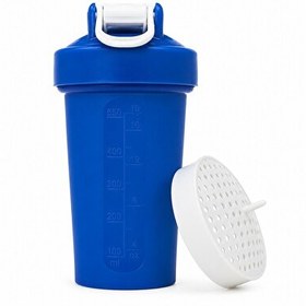 Resim Cool Plastik Just Shaker 550 ML Ölçekli ve Sızdırmaz Kapaklı 2'li Set Turuncu-Mavi 