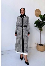 Resim Kahijab Siyah/beyaz Desenli Hırka Siyah 