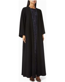 Resim Me Şık Abaya Takımı İle Ramazan Etkinliklerinizi Özel Kılın 3 Parça Krepon Set Siyah 