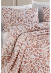 Resim Baskılı Pike Takımı Çift Kişilik Loop Kiremit Kiremit 