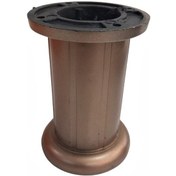 Resim Safir Plastik Ayak Mobilya Koltuk Ayağı Kahverengi 10 cm 