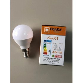Resim Osaka 10 Adet Osaka 7W=50W=540 Lümen E 14 Top Ampül 3000K Sarı 45 mm x 75 mm 
