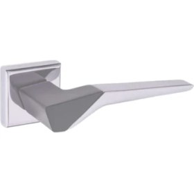 Resim Nobel Z2034 Oda Kapı Kolu, Kare Rozetli, Inox Füme 