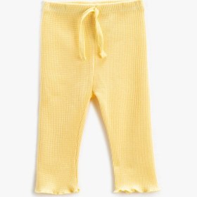 Resim Kız Bebek Dokulu Basic Tayt Beli Lastikli Pamuklu 