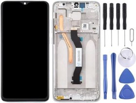 Resim Xiaomi Redmi ile Uyumlu Note 8 Pro Lcd Ekran Dokunmatik Full Çıtalı Silver 