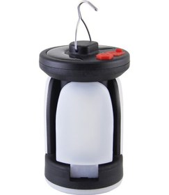 Resim Panther Pt-2033 Şarjlı Solar Güneş Enerjili Kamp Lambası Flaşör Max 1000lumen Ledli Şarj Gösterge Siyah 