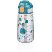 Resim Vagonlife Tkk T3002 500ml Pipetli Mavi Astronot Desenli Tritan Matara 