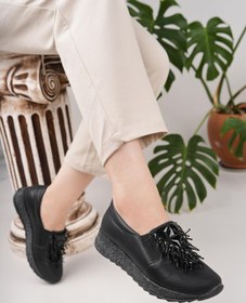 Resim Nesil Shoes Sdf 332 Siyah Kristal Taşlı Kadın Ayakkabı 
