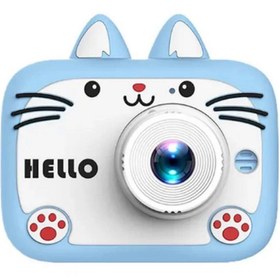Resim YNT İthalat Hello Çocuk Dijital Fotoğraf Makinası 20 Mp Video Kaydedici 2.0 İnç Çift Kameralı Ks-102 
