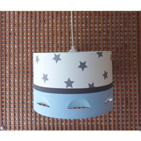 Resim 545 Yıldızlı Mavi Genç Bebek Ve Çocuk Odası Avize Sarkıt 