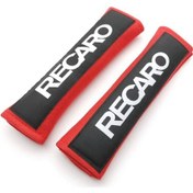 Resim Meridiangoods Red 2 Adet Recaro Universal Artırılmış Kalınlık Ve Yumuşak Pamuk Emniyet Kemeri Omuz Pedi Kılıfı 