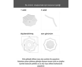 Resim Motifpiyer Lamba Tavan Göbeği DUZ-4K-MODEL-16-GEN-91CM-DIŞ Çitalı Beyaz 