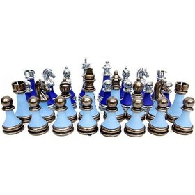 Resim Satranç Taşı Zamak Polyester Parlement Turkuaz 