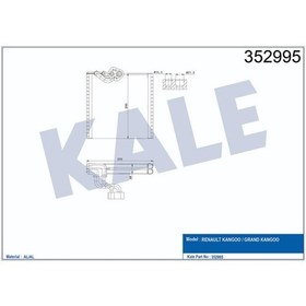 Resim Evaporatör Al/Pl/Brz Kangoo Grand Kangoo Evaporatör 504645975 