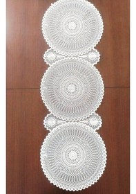 Resim Dilex Masa Örtüsü Runner Supla Set Amerikan Servis 