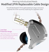 Resim Treasures Kz Zs10 Pro Spor Kulaklık - 1dd+4ba Hibrit Hifi, Çıkarılabilir Kablolu Kulak İçi, 3.5mm Altın Jak, Rahat Kullanım Zs10 Pro 