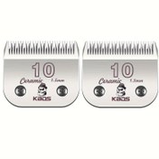 Resim KBDS 2 adet 10# Ayrılabilir Seramik Evcil Hayvan Makası Bıçakları, Çoğu Andis, Oster, KM Serisi A5 Makaslarla Uyumlu, 1/16" 1.5mm Kesim Uzunluğu, KBDS 