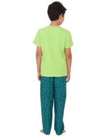 Resim The Don Aile Yeşil-Lacivert Desenli Erkek Çocuk Pijama Takımı (2- 