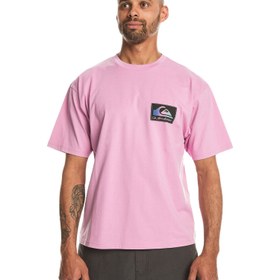 Resim Quiksilver Back Flash Erkek Pembe Tişört 