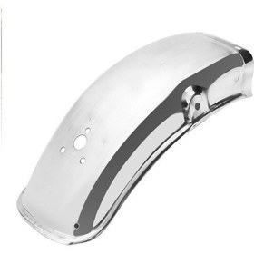 Resim Jokmae Gn125g Ve N250 Modelleri İçin Paslanmaz Çelik Arka Çamurluk - Gümüş Kaplama 