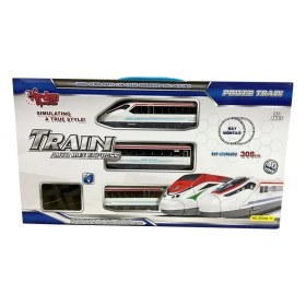 Resim Flamex 40PCS Işıklı 308CM Hızlı Tren Set 
